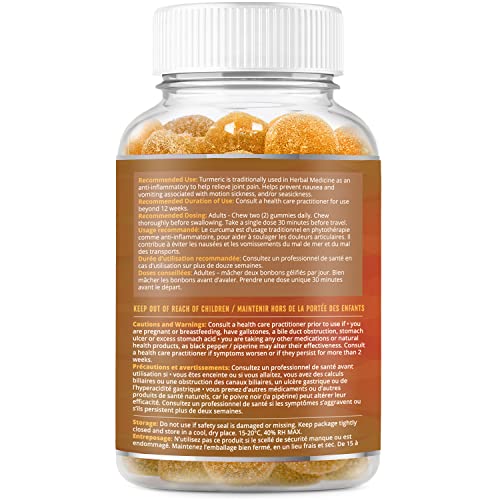 BeLive Turmeric Curcumin with Black Pepper & Ginger - 60 Gummies I Turmeric and Ginger Supplement for Immune Support, Healthy Skin, and Joint Health - Tropical Flavor