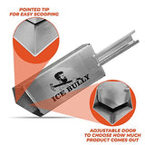 Ice Bully Handheld Spreader for Salt, Fertilizer, Feed, Seed and Sand Multi-Use Scoop Shaker to Easily Spread Snow and Ice Melt on Sidewalks, Walkways, Driveways and Parking Lots