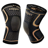 Copper Knee Braces for Men and Women (2 pack) -Knee Supports Copper Compression Knee Sleeve for Knee Pain, Arthritis, Sports and Recovery Support (4X-Large)