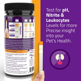 CheckUp UTI Urine Testing Strips for Cats and Dogs - Detection of pH, Nitrite and Leukocytes x 50