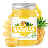 UPNEUTRI Sea Moss Gel - Wildcrafted Irish sea Moss 92 Minerals and Vitamins Immune Defense Thyroid Antioxidant Support, Vegan Non-GMO Pineapple Flavored 12 OZ