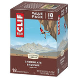 CLIF BAR - Chocolate Brownie Flavor - Made with Organic Oats - Non-GMO - Plant Based - Energy Bars - 2.4 oz. (18 Pack)