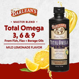 Barlean's Total Omega 3 6 9 Liquid Fish Oil Supplement with Borage and Flaxseed Oil 6,468 mg of Omegas EPA, DHA, ALA, and GLA for Joint and Heart Health, 16 oz