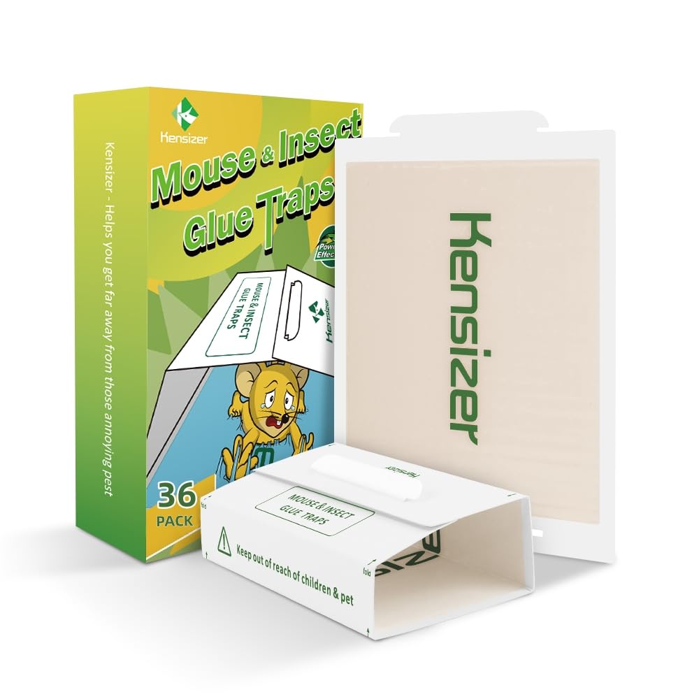 Kensizer 36-Pack Mouse & Insect Glue Traps Trampas para Ratones Pest T