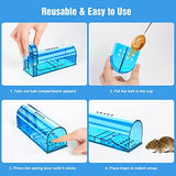 6 Pack Live Mouse Traps No Kill, Humane Mouse Traps Indoor for Home, Reusable Mice Trap Catcher for House & Outdoors