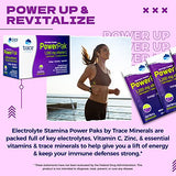 Trace Minerals | Power Pak Electrolyte Powder Packets | 1200 mg Vitamin C, Zinc, Magnesium | Boost Hydration, Immunity, Energy, Muscle Stamina | Acai Berry | 90 Packets