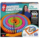 H5 Domino Creations 100-Piece Neon | Kids Games for Game Night | Building Toys for Outdoor Games | Lily Hevesh Dominoes Set for Adults & Kids Ages 5+