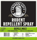 Grandpa Gus's Rodent Repellent Spray with Sprayer, Natural Peppermint & Cinnamon Oils Repel Mice and Stop Rats & Squirrels, 1 Gallon (Pack of 1)