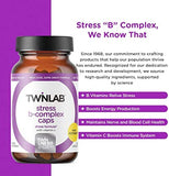 Twinlab Stress B-Complex Caps - Energy Support Supplement with Vitamin B12 and B6-100 Capsules (Pack of 2)