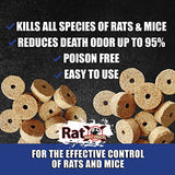 EcoClear Products 620118, RatX Bait Discs, All-Natural Humane Rat and Mouse, 1 lb. Bag Contains 45 Discs