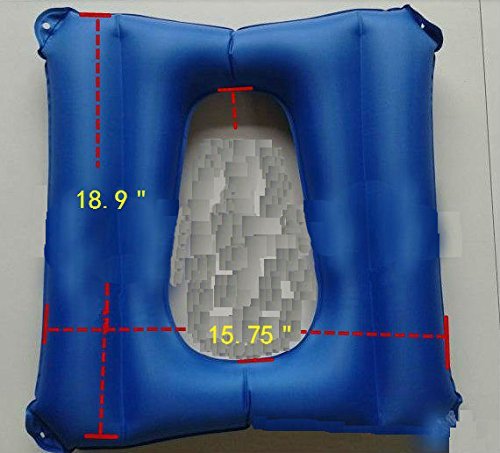 HAYU Inflatable Cushions Anti-Bedsore PVC, Pads Nursing Bed Pad to Prevent Bed Sores for Elderly Bedridden Disabled,Relieve Pressure Wheelchair & Bed Care（Blue）
