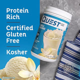 Quest Nutrition Vanilla Milkshake Protein Powder, 24g of Protein, 1g of Sugar, Low Carb, Gluten Free, 1.6 Pound, 23 servings