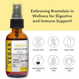 GIVOL Organic Raw Bromelain Mist-Liquid Pineapple Extract - Enhanced Potency 500mg, for Kids & Adults - 120 Day Supply for Digestive Health, Inflammatory Response, and Healing - Non-GMO - 60ml