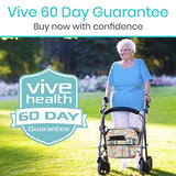 Vive Rollator Bag - Universal Travel Tote for Carrying Accessories on Wheelchair, Rolling Walkers, Transport Chairs, Mobility Scooters - Lightweight Handicap Medical Mobility Aid - for Women, Seniors