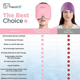 TheraICE Migraine Headache Relief Cap, Hot & Cold Therapy Hat, Migraine Relief Cap, Cool Gel Head Wrap, Headache Cap Ice Pack Mask, Cold Compress Migraine Relief Products Device for Tension & Stress