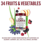 COUNTRY FARMS Super Cleanse, Super Juice Cleanse, Supports Healthy Digestive System, 34 Fruits and Vegetables with Aloe, Promotes Natural Detoxification, Drink Powder, 14 Servings, 9.88 Ounce