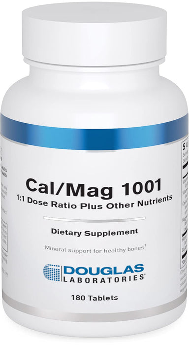 Douglas Laboratories Cal/Mag 1001 | 1:1 Dose Ratio Plus Other Nutrients to Support Healthy Bone Structure | 180 Tablets