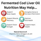 Green Pasture - Fermented Cod Liver Oil Liquid -6 fl. oz. Vitamin A Vitamin D Omega 3 Omega 6 Omega 9 (6oz Unflavored)