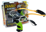 Barnett Diablo Slingshot, with Wrist Brace and Contoured Soft-Touch Grip, Includes Target Ammo, Shooting Guide, Green