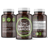 GANNON MED Chelated Zinc 50mg Immune Garden Vitamin C 800mg Zinc Supplements Echinacea 600mg/Tablet - Immunity + Skin + Reproductive Health Minerals, Zinc Chelate Immune Booster for Kids & Adults