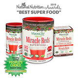 MacroLife Naturals Miracle Reds Superfood Supplement Powder Antioxidants Polyphenols Enzymes Probiotics - Raw Non-GMO Organic Vegan Gluten & Dairy Free - 10oz (30 Servings)