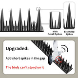 EcoGrowth Bird Spike for Bird Cat Squirrel, Fence Spike to Keep Pigeon Raccoon Away, Bird Spikes Security for Railing, Roof - 22 Pack (21.6 FT)