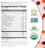 SmartyPants Organic Womens Multivitamin, Daily Gummy Vitamins: Biotin, Probiotics, Vitamin C, D3, B12, Omega 3, & Zinc for Immune Support, Energy, & Hair Skin & Nails, 120 Gummies, 30 Day Supply