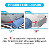 Fanwer Body Side Wedge Pillow for Sleeping 7.87 x 9.84 x 23.62 inch Bed Wedges Back Positioners Inclined Positioning Wedge for Adults for Recovery After Surgery Back Pain, Foot, Pregnancy Support