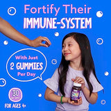 Feel Great Immune Support for Kids | Vitamin C Zinc & Elderberry Gummies for Kids | Sambucus Nigra Immunity Multivitamin for Kids | Vegetarian Multivitamin Gummies | 30 Day Supply