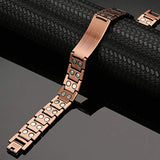 MagEnergy Men Copper Magnetic Bracelet Cross Bracelet