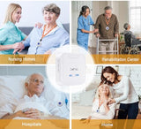 CallToU Caregiver Pager Call Button System 500FT, Nurse Alert System Call Bell for Home/Elderly/Patients/Disabled with 2 Plug-in Receivers 2 SOS Waterproof Transmitters/Buttons