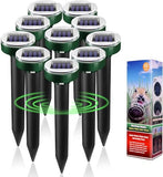 10pk Solar Upgrade Mole Repellent for Lawns Gopher Repellent Ultrasonic Powered Mole Repellent Deterrent Snake Repeller Mole Repellent Outdoor Lawns Garden Yard All Pests Stakes Chaser Sonic Spikes