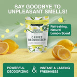 Good Natured Brand | Carpet Freshener & Deodorizer Powder | Pet Odor Eliminator for Strong Odor & Pet Urine | Fresh Natural Lemon & Eucalyptus | Biodegradable | Safe for Homes with Pets | 31oz 2 Pack