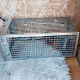 SZHLUX Rat Trap,Mouse Traps Work for Indoor and Outdoor,Small Rodent Animal-Mice Voles Hamsters Cage,Catch and Release(Medium), Silver (SZ-SL3616D)