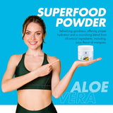 Yes You Can! 1 Organic Aloe Vera Drink Mix- Energy Drink Powder - Pure Aloe Juice Infused - Organic Superfoods - Made in The USA - Mango - 16oz