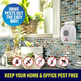 Bell + Howell Ultrasonic Pest Repeller Home Kit (Pack of 3), Ultrasonic Pest Repeller, Pest Repellent for Home, Bedroom, Office, Kitchen, Warehouse, Hotel, Safe for Human and Pet