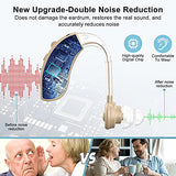 Hearing Aids, Enjoyee Hearing Aids for Seniors Rechargeable Hearing Amplifier with Noise Cancelling for Adults Hearing Loss, Digital Ear Hearing Assist Devices with Volume Control (Flesh)