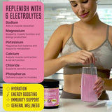 KEY NUTRIENTS Electrolytes Powder No Sugar - Fresh Pink Lemonade Electrolyte Powder - Hydration Powder - No Calories, Gluten Free Keto Electrolytes Powder Packets (20, 40 or 90 Servings)