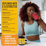 KEY NUTRIENTS Electrolytes Powder No Sugar - Tropical Peach-Mango Electrolyte Drink Mix - Hydration Powder - No Calories, Gluten Free - Powder and Packets (20, 40 or 90 Servings)