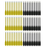 SPEED TRACK 60PCS Yellow and Black 6.25 Inch 50-80LB Mini Archery Crossbow Bolts Set with Sharp Metal Tip, Reusable Durable Arrow Dart For Shooting Target Practice, Small Hunting Game, Outdoor Fishing