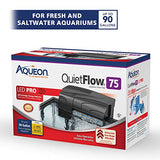 Aqueon QuietFlow LED PRO Aquarium Power Filter, Size 75