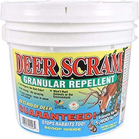 Enviro Pro 1006 Deer Scram Repellent Granular White Pail, 5.75 Pounds, (Packaging May Vary)