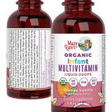 Multivitamin & Multimineral with Iron for Infants by MaryRuth's | USDA Organic | Sugar Free | Liquid Vitamins for Babies 6-12 Months | Immune Support & Overall Wellness | Vegan | Non-GMO | 2 Fl Oz