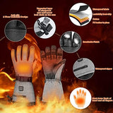 MADETEC Heated Gloves for Men Women,7.4V 22.2Wh Rechargeable Battery Electric Heated Gloves,Full Touchscreen Waterproof Ski Winter Gloves for Outdoor Skiing Hunting Hiking