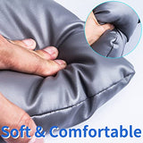 Bedside Commode Seat Cushion, Commode Padded Seat for Elderly, Soft Seat Cover with Clips and Fixing Straps, Toilet Seat Cushion 16.5" x 16.5"