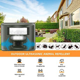 Ultrasonic Animal Repeller,Adjustable Silent Bird Repellent with Motion Sensor,Flashing Light,and Safety Alarm,Repels Bird Pigeons,woodpeckers and Other Large Animals,Suitable for Birds and Animals.