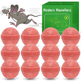 12 Pcs Natural Mouse Repellent Peppermint Oil to Repel Mice and Rats, Rodent Repeller for Car Engines Home Kitchen Indoor Outdoor,Keep Moles & Voles Out of Your Lawn and Garden, Pet Safe