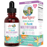 Multivitamin & Multimineral for Infants by MaryRuth's | USDA Organic | Sugar Free | Liquid Vitamins for Babies 6-12 Months | Immune Support & Overall Wellness | Vegan | Non-GMO | 2 Fl Oz