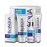 BIOAQUA 4in1 Face Acne Treatment Scar Removal Spots Pimples Oil Cream Face Masks Scar Blemish Marks Moisturizing Oil 100g+30g+30ml+4pcs X30g