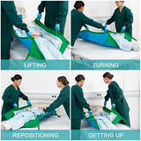 YEARSTAR All-Purpose Transfer Blanket35" x 55" Positioning Bed Pad with 20 Reinforced Handles - Lifting Board Device for Body Lift Turning Moving - Caring Physically Challenged People Elderly Patient